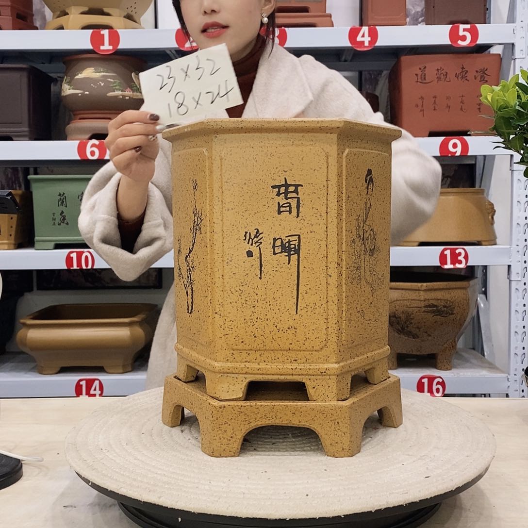 紫砂花盆紫砂花盆