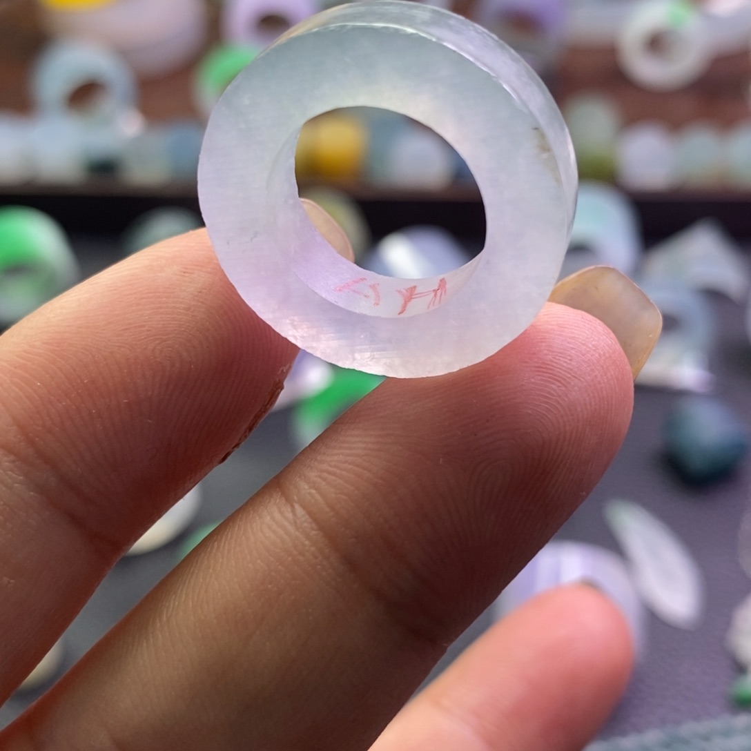 定制翡翠未镶嵌翡翠戒指9-12