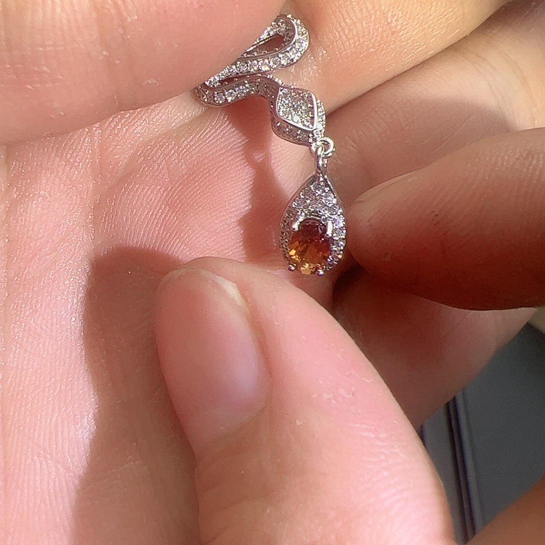 水晶戒指银S925镶嵌1121