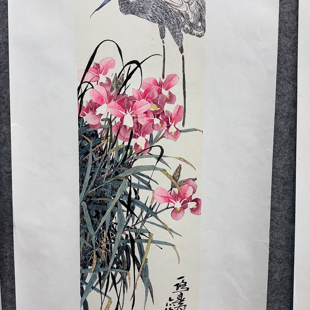 国画艺术家真人手绘