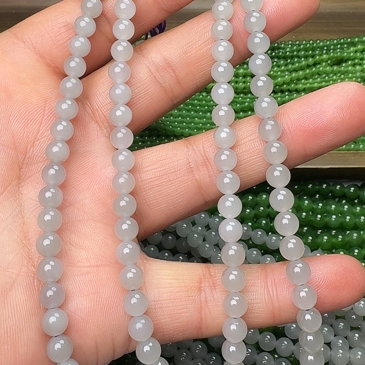 和田玉未镶嵌颈饰青海料冰烟灰卡6 买一发一