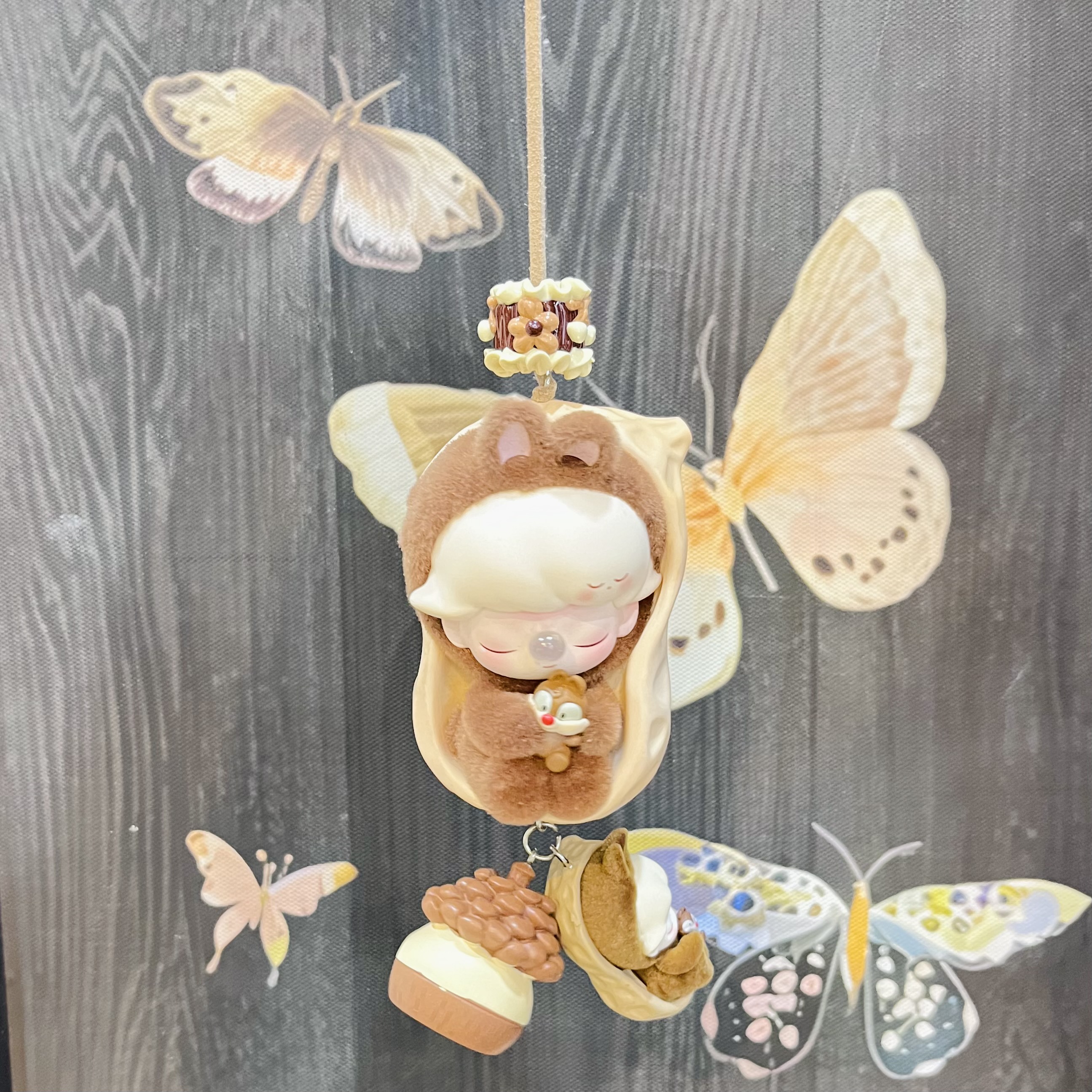 明款【创意花生大娃车挂】手工DIY 创意潮玩