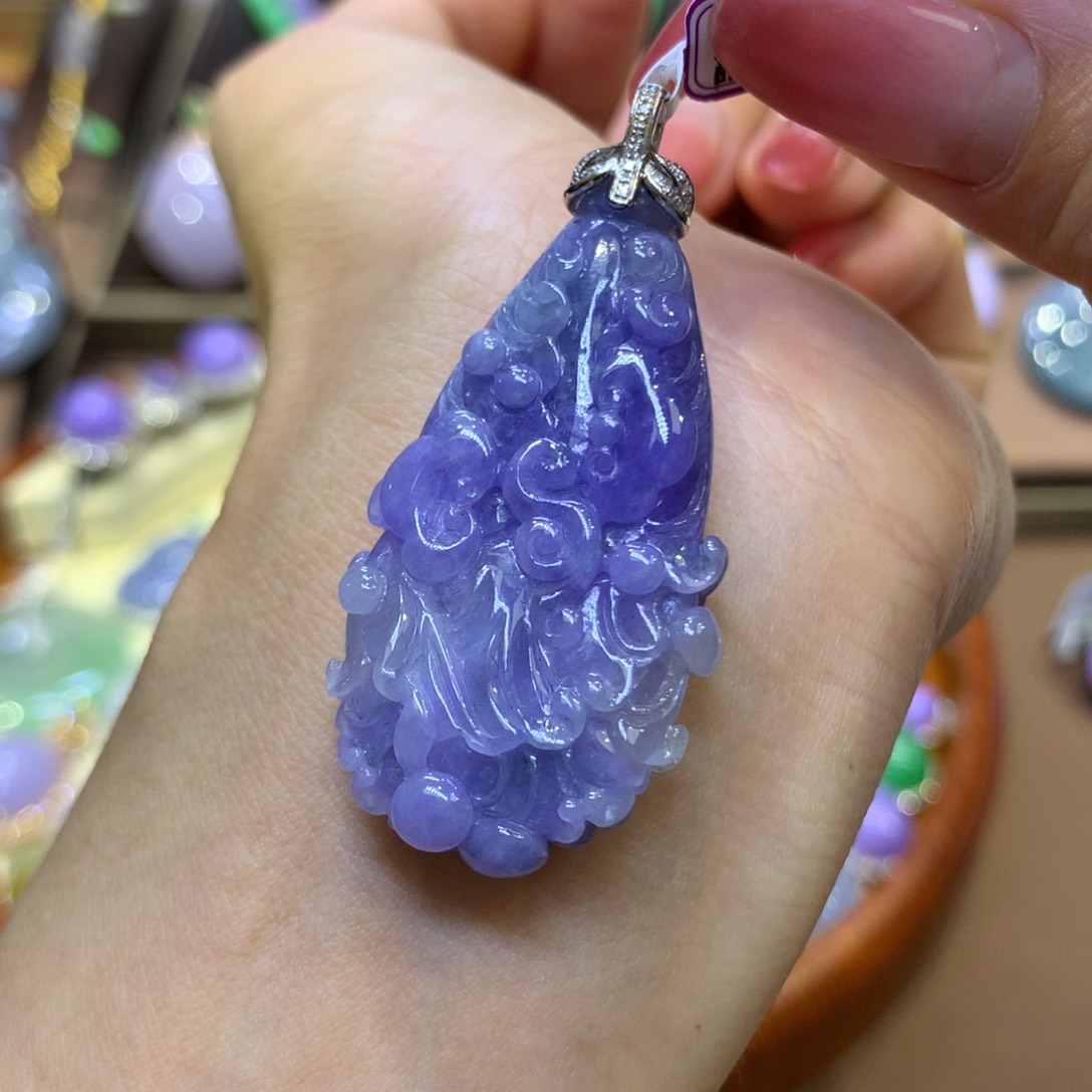 【闪购商品】翡翠18K金镶嵌颈饰翡翠