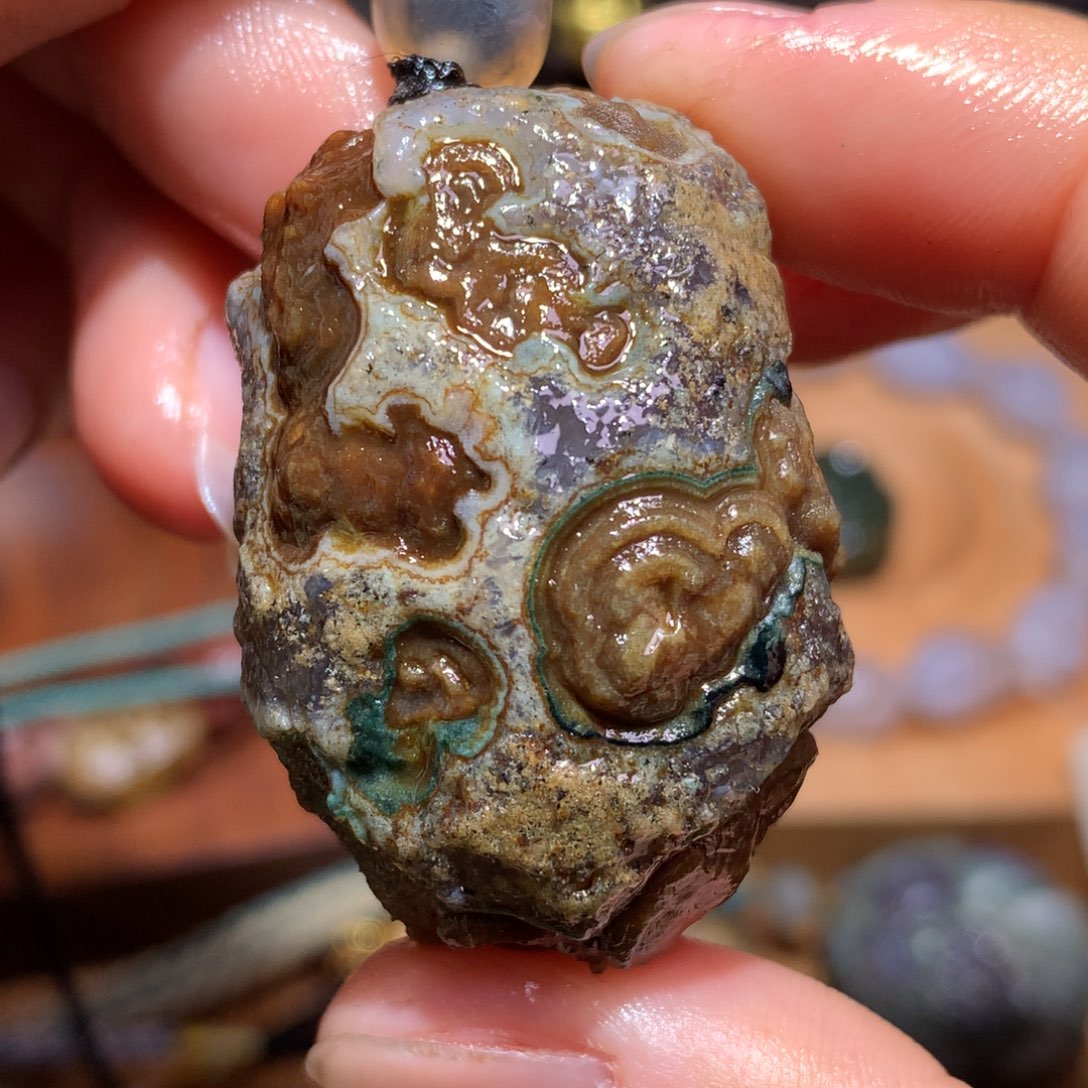 未镶嵌玛瑙/玉髓珠宝半成品