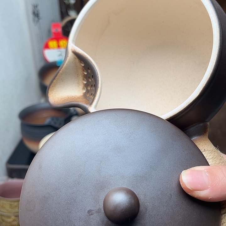 微瑕带盖长把煮茶壶一个2233333333