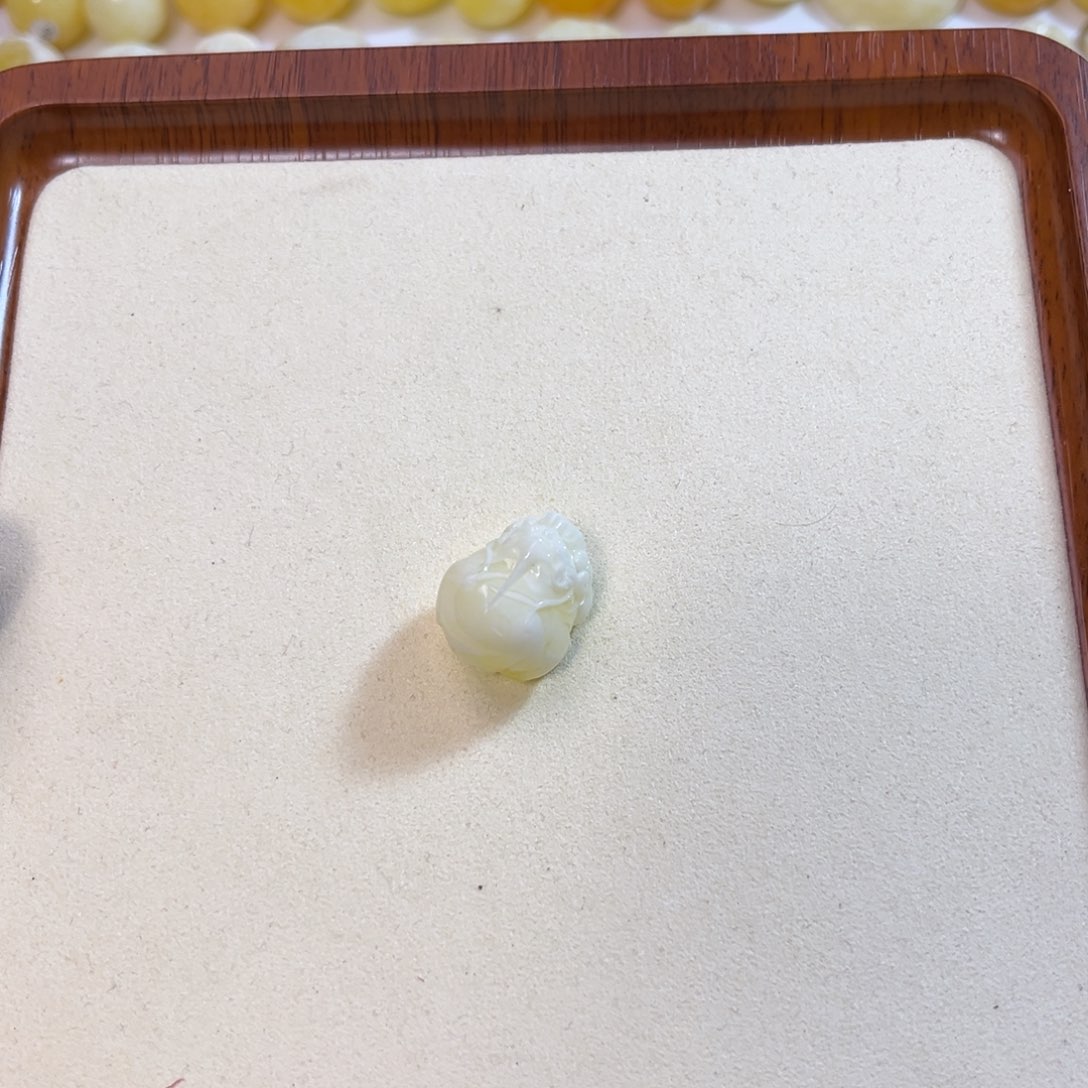 琥珀耳饰未镶嵌猫***咪蜜蜡貔貅