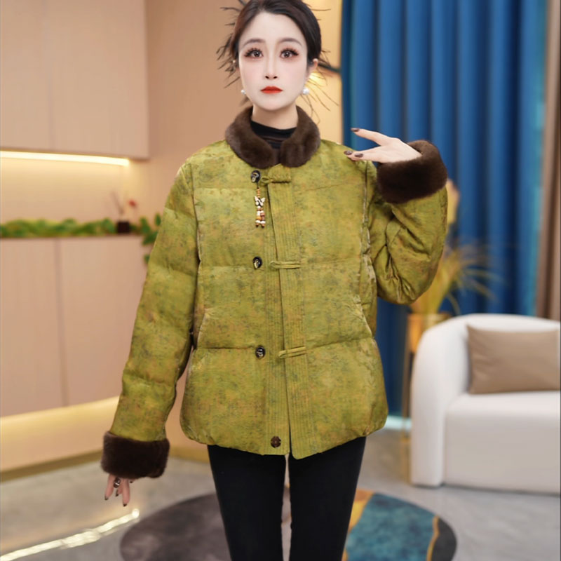 冬季新款气质时尚国风休闲白鸭绒羽绒服【913#】
