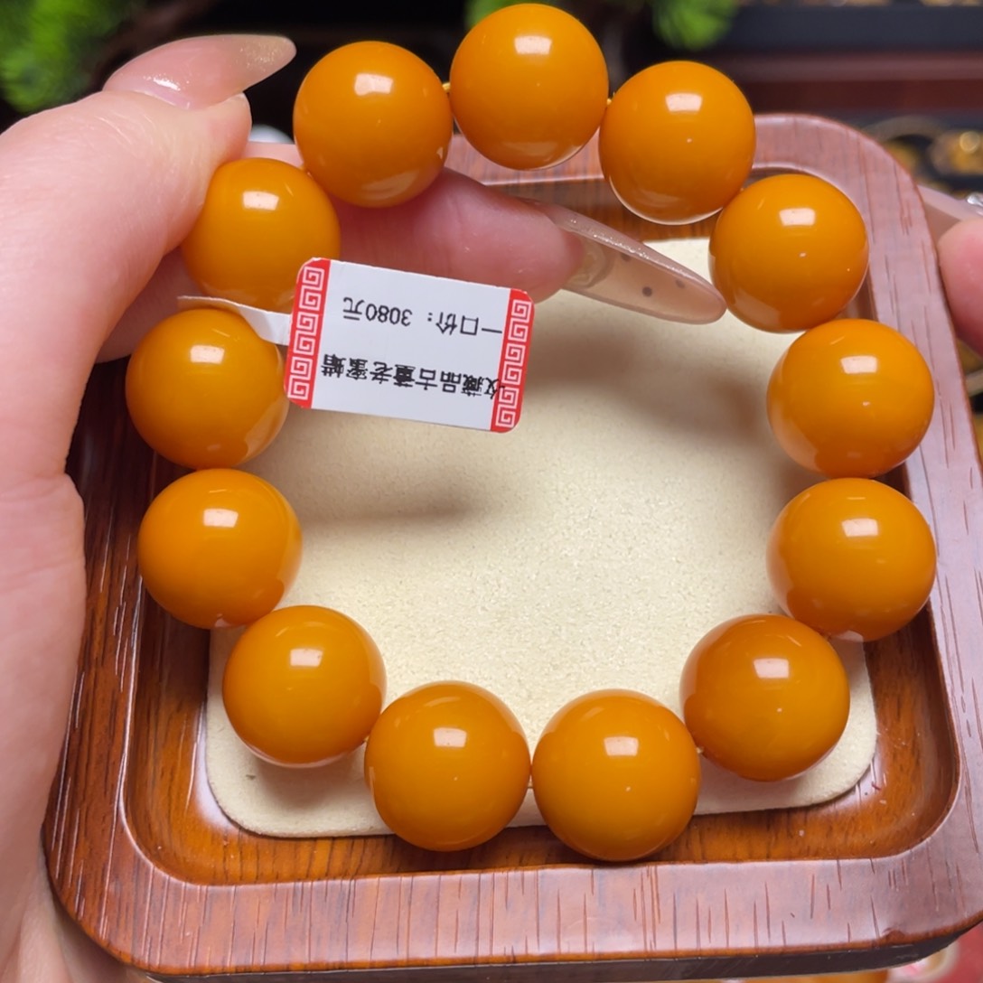 蜜蜡手链未镶嵌手串