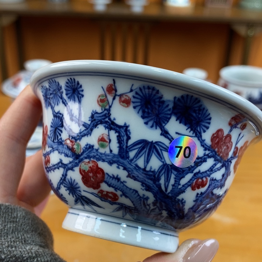 手绘现代茶具非古董