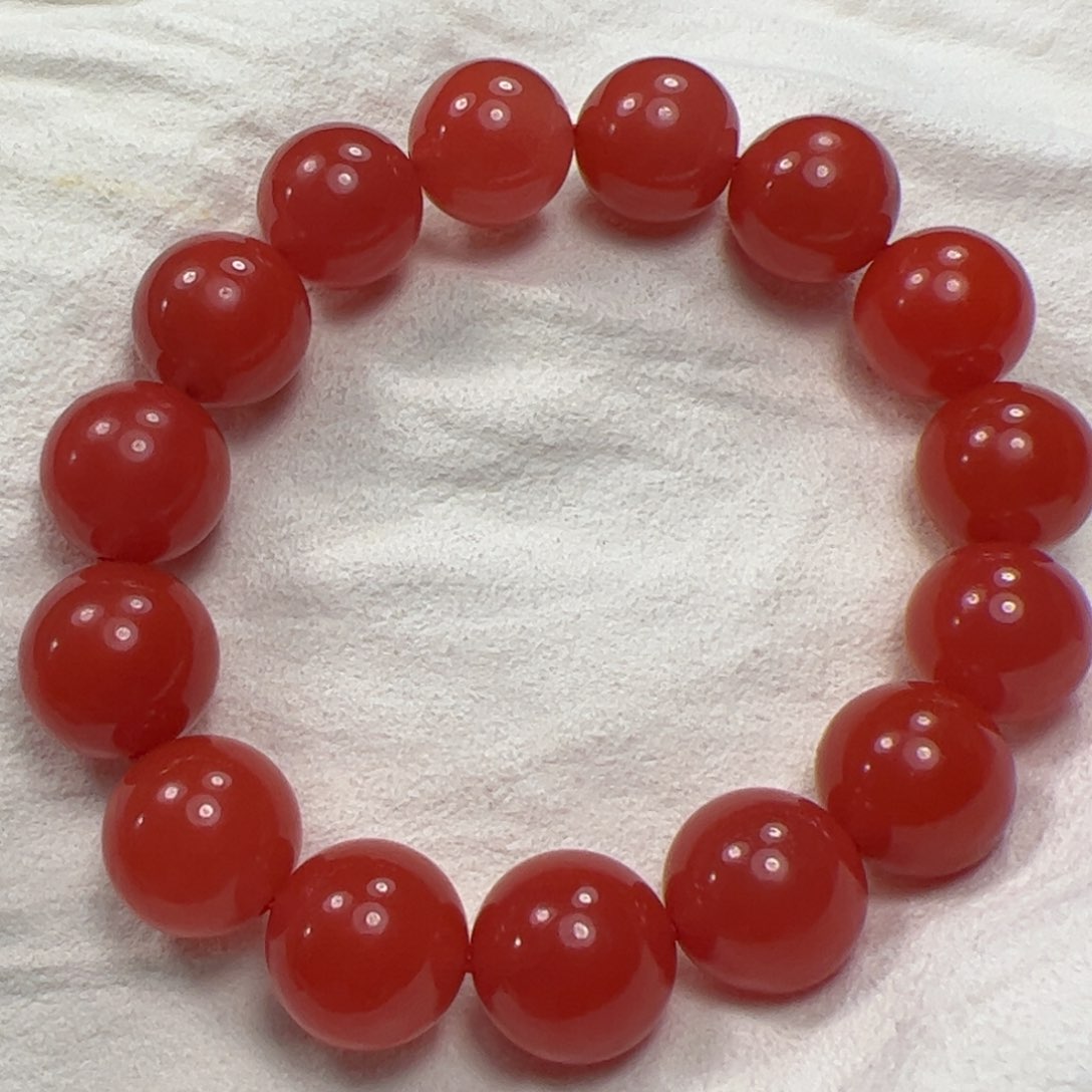 南红玛瑙手串未镶嵌小*九