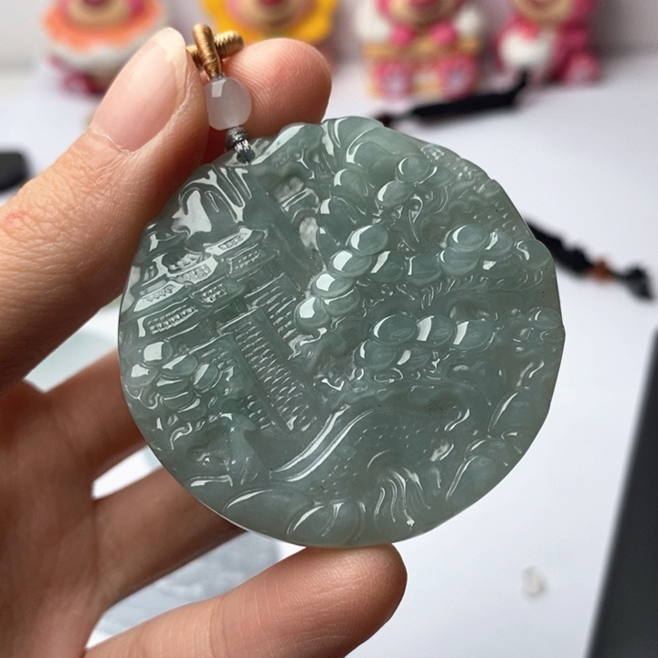 翡翠未镶嵌颈饰翡翠