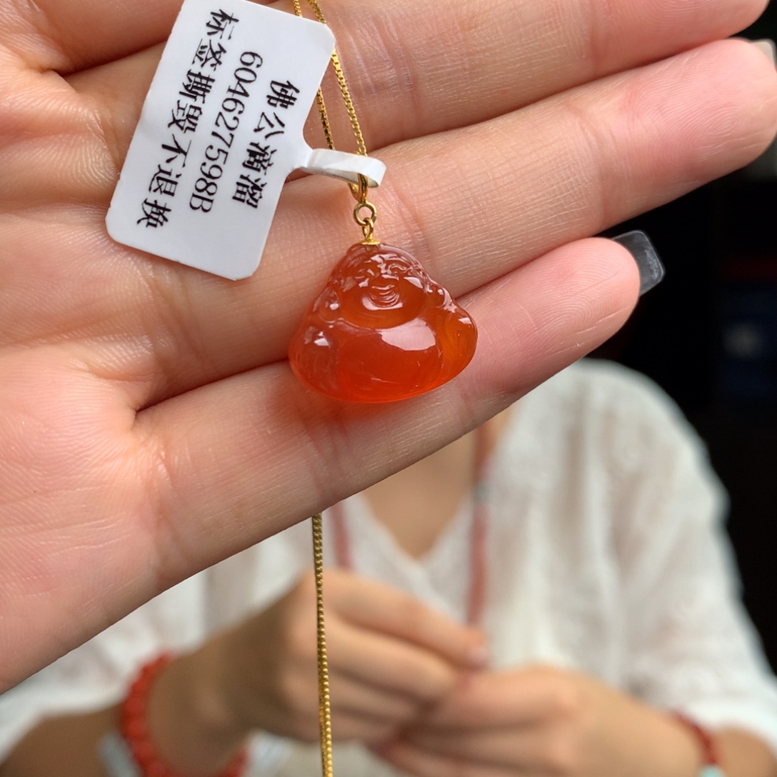 未镶嵌南红玛瑙南红玛瑙冰红佛公
