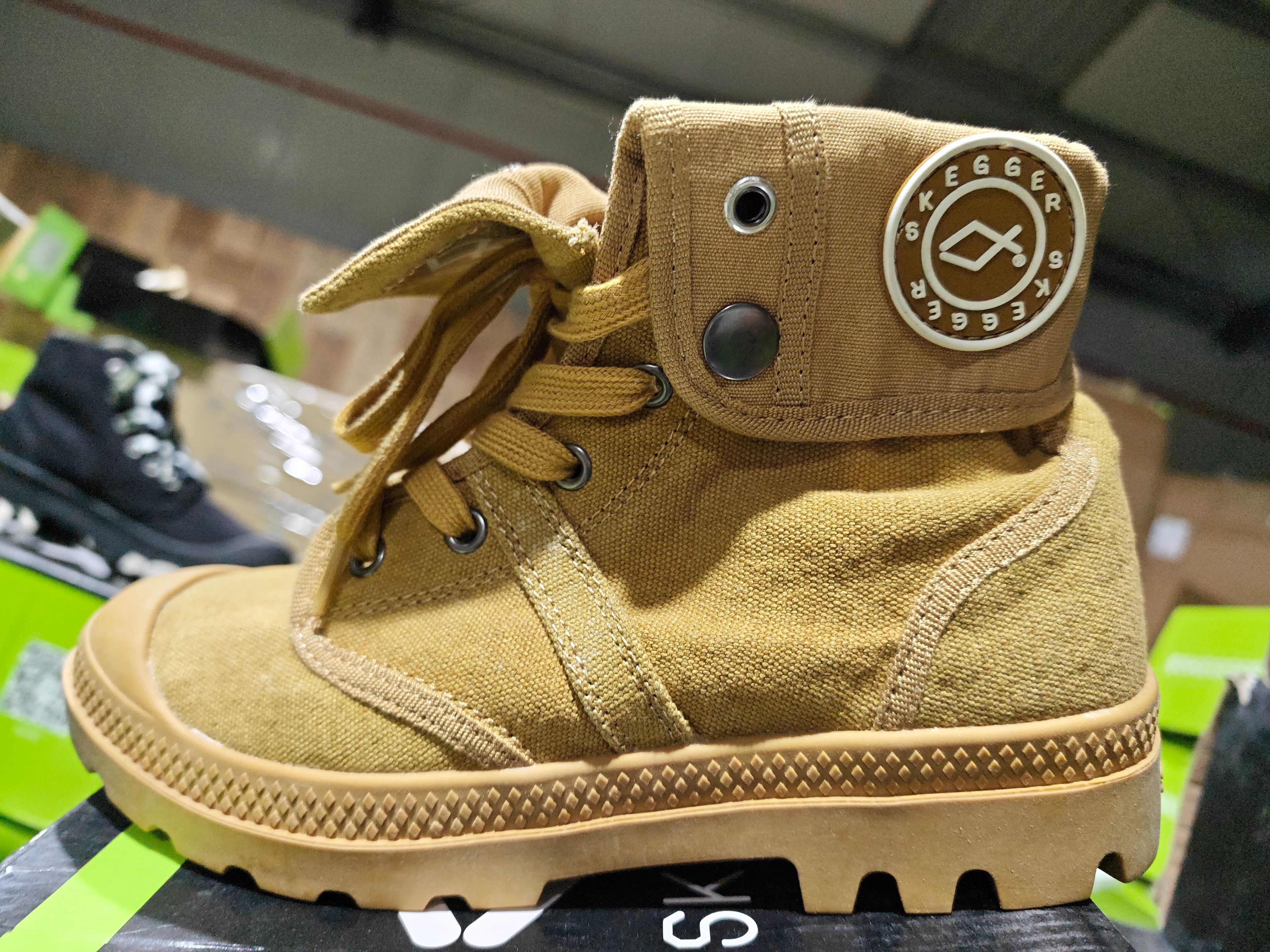 21721023姜黄色高帮帆布鞋运动休闲