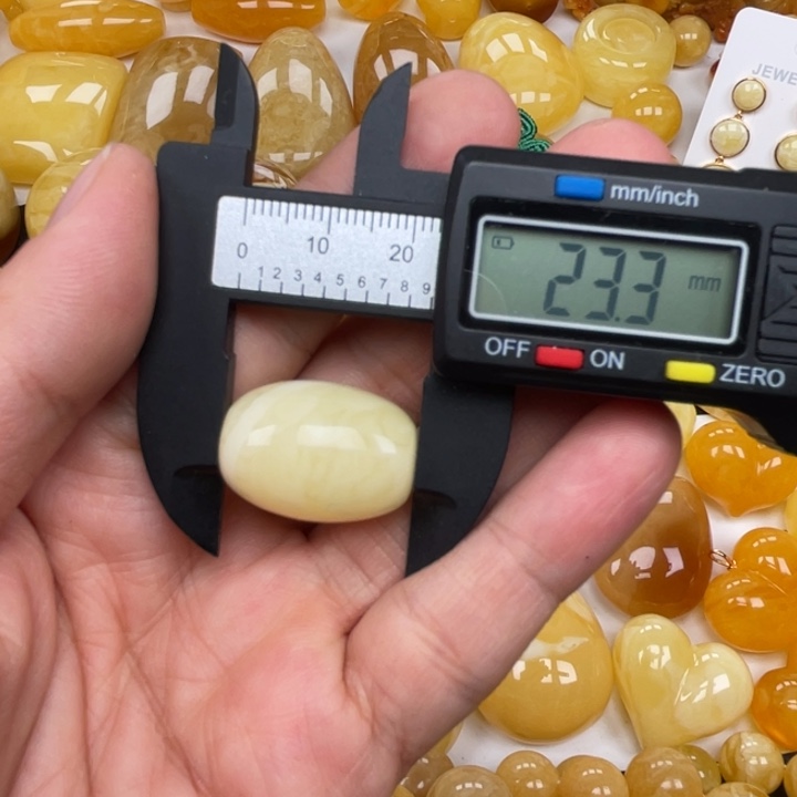 裸石蜜蜡未镶嵌蜜蜡桶珠