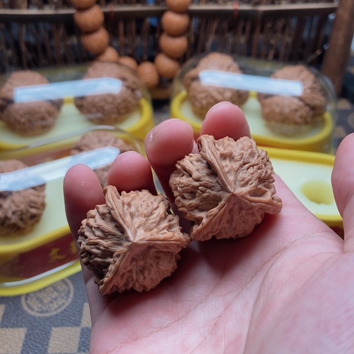 桃核吊坠盘山三棱35全品白茬