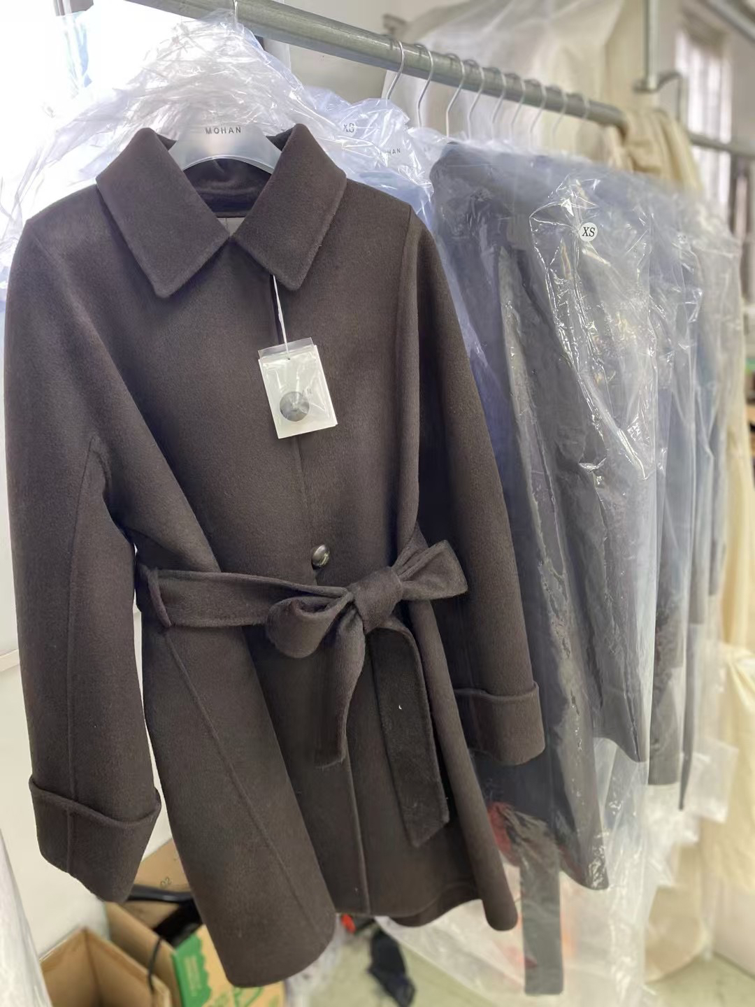 JX～24冬季新款二零绒中长款大衣外套