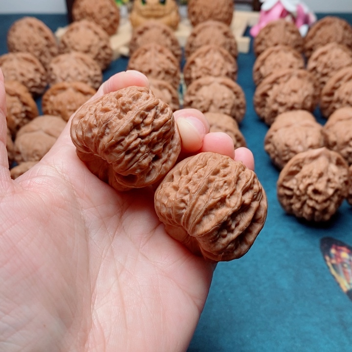 把件文玩核桃平谷凹底37