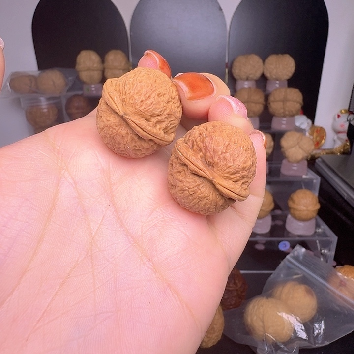 文玩核桃把件22号车放漏29尺寸小福星