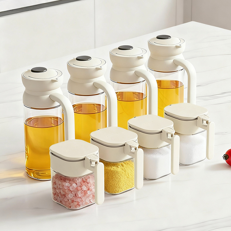 优勤玻璃油壶厨房家用油瓶大容量装油容器油壸酱油调料防漏油罐壶