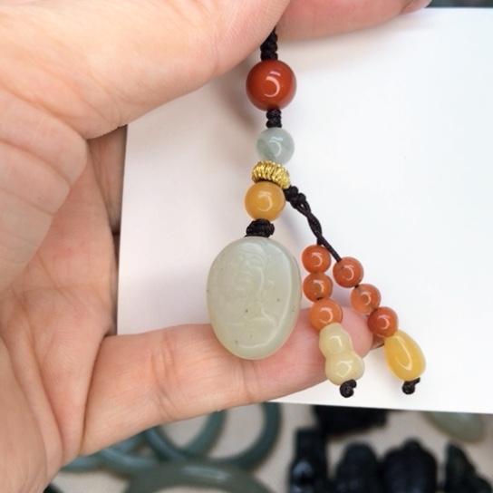 和田玉（白玉）颈饰未镶嵌