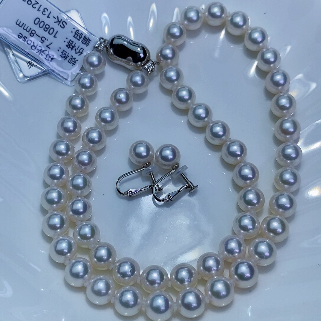 海水珍珠项链未镶嵌aky极光Rose7.8-8