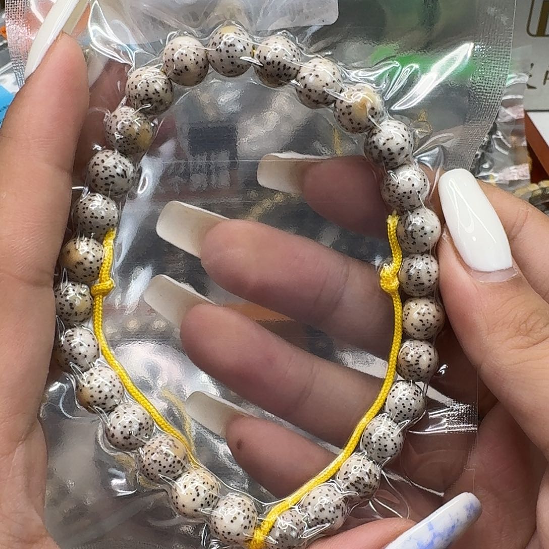 星月菩提手串28练手火烧云星月菩提糖豆手持0.9