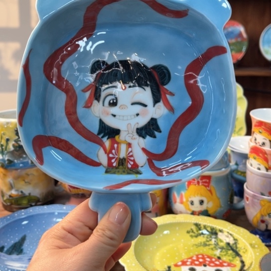 杯景德镇釉下手绘陶瓷  