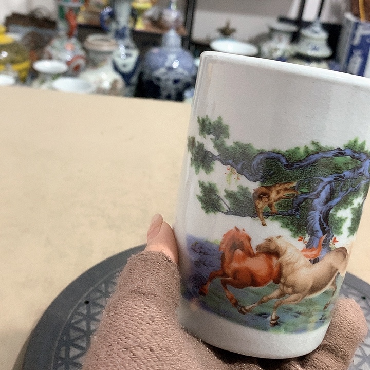 陶摆件博古架陶瓷摆件