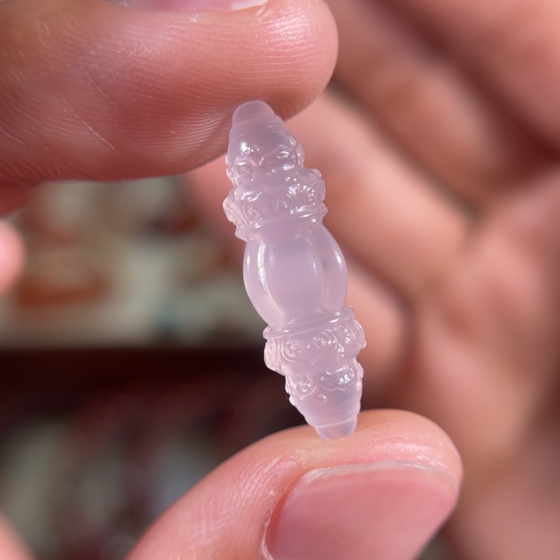 玛瑙/玉髓中洞子金刚杵23.6*7未镶嵌