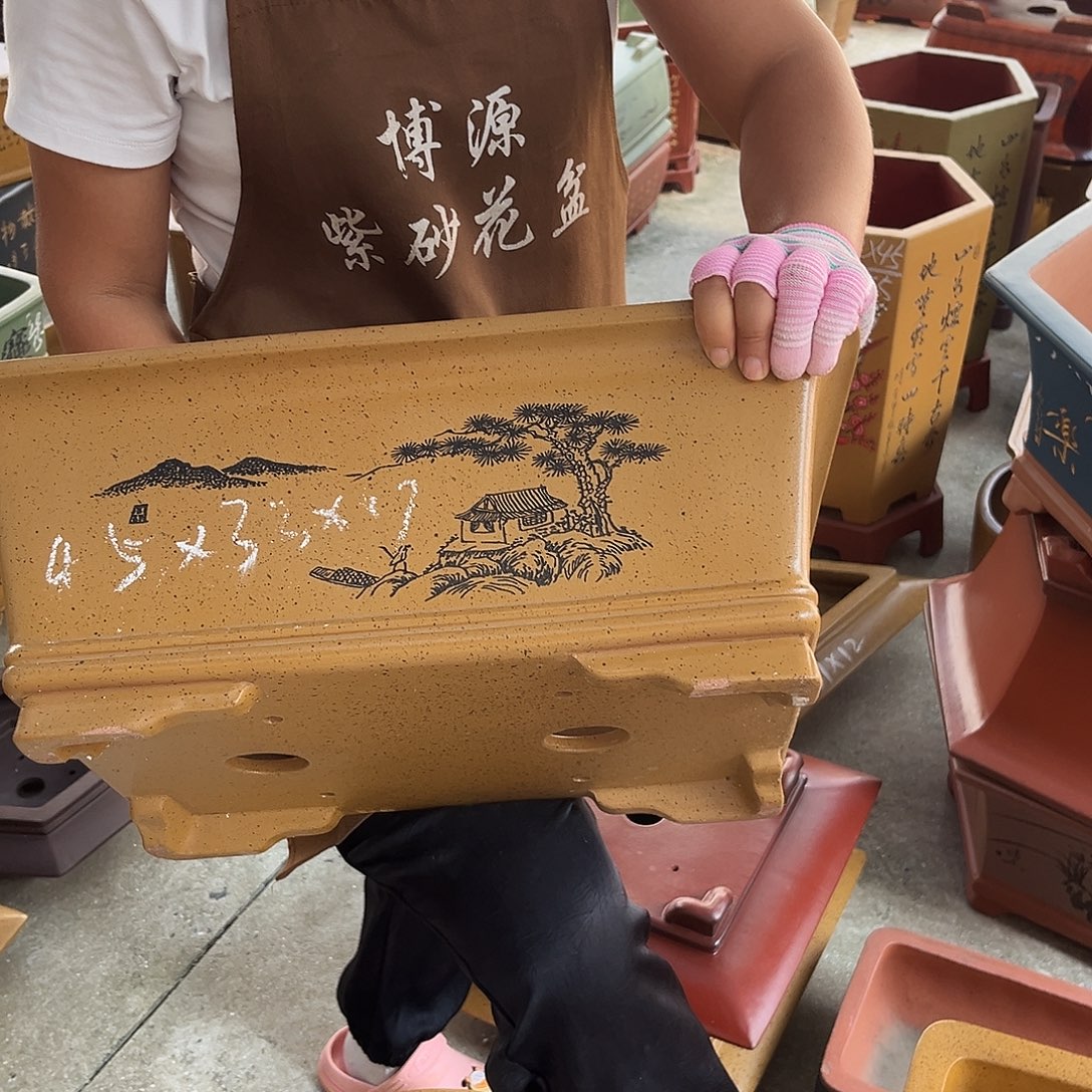 紫砂花盆盆景艺术