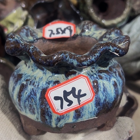 红陶粗陶花盆手工