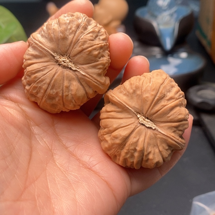 文玩核桃把件南瓜墩45尺