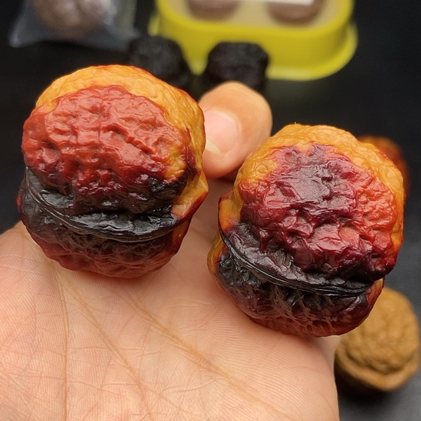 【闪购商品】把件文玩核桃38尺方尊金蟾
