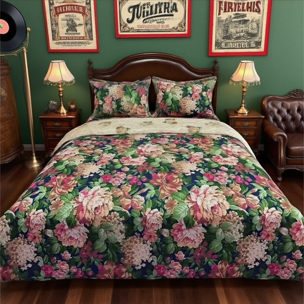 【冬季焕新专属】法式高端定制卧室200*230牡丹单童床单（不带包）yue