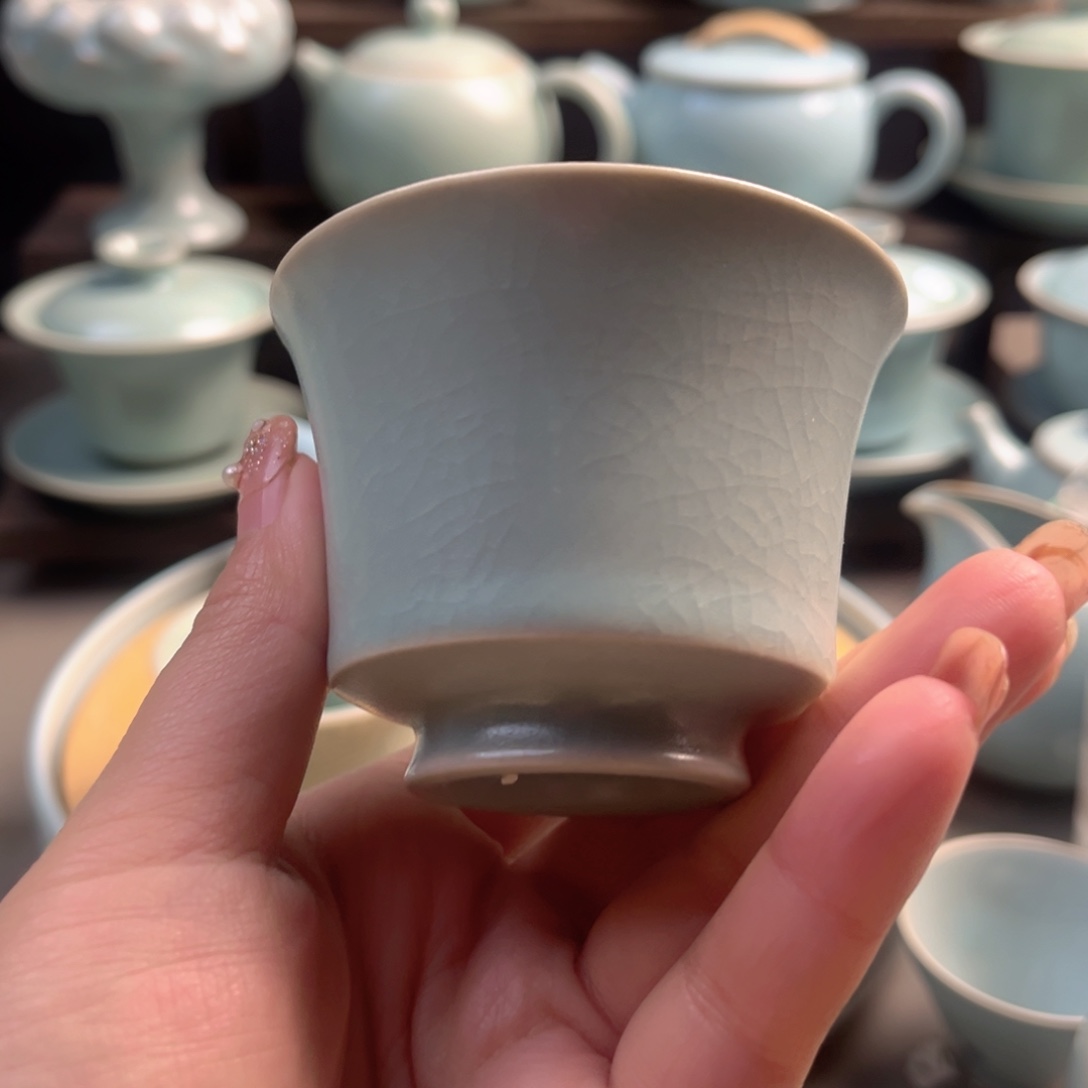 瓷仿古釉马蹄杯原矿