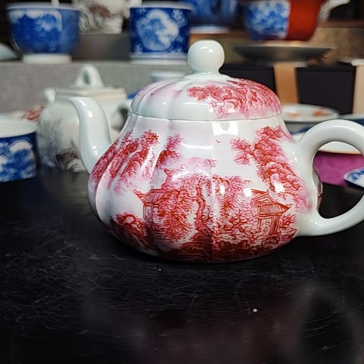 天***气景德镇陶瓷茶具套装摆件杯