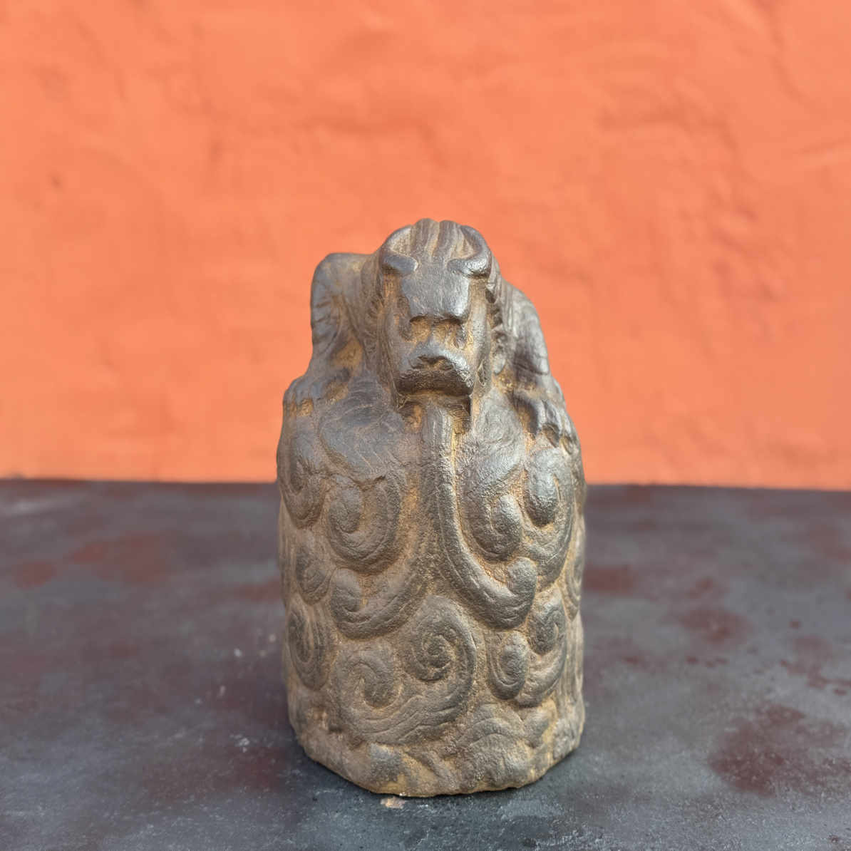 仿古石雕祥云吸水兽中式复古 尺寸：尺寸：直径18高25cm
