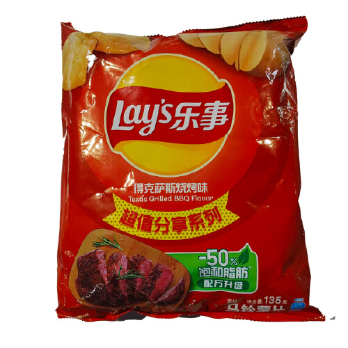 乐事 得克萨斯烧烤味薯片 135g