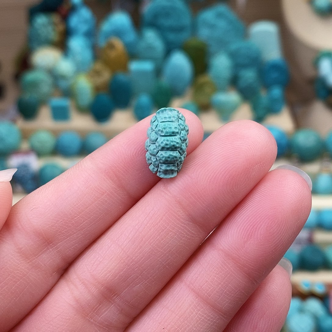 绿松石珠宝奇石未镶嵌8mm