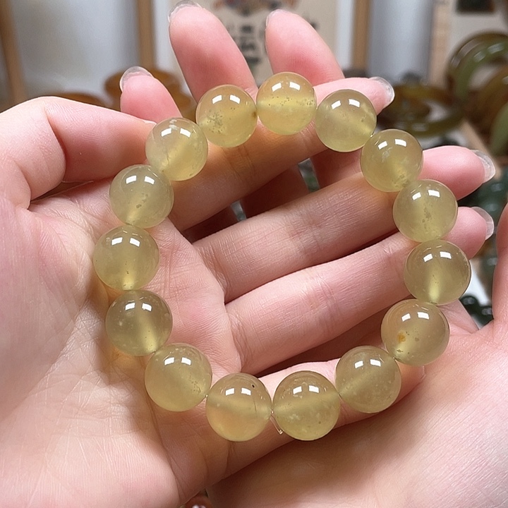 蛇纹石玉手链未镶嵌