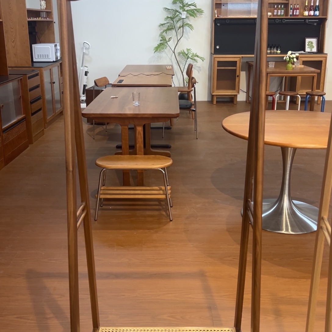 实木黑胡桃60A字衣帽架