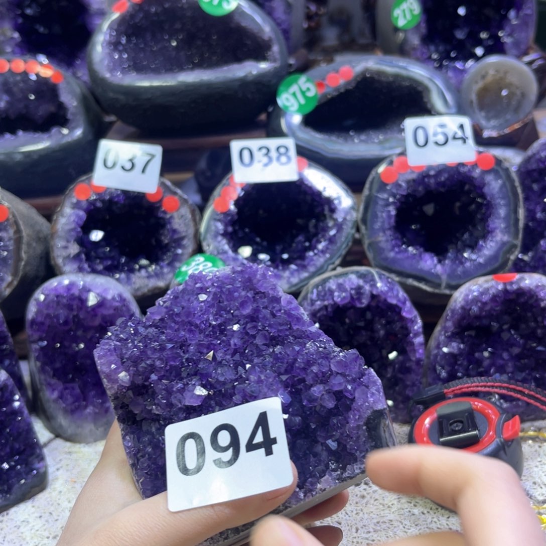 紫晶摆件未镶嵌紫水晶