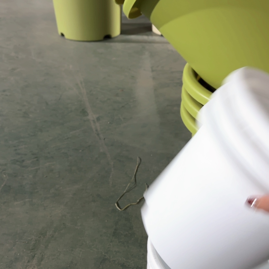 树脂四季盆3#无拖纯白10