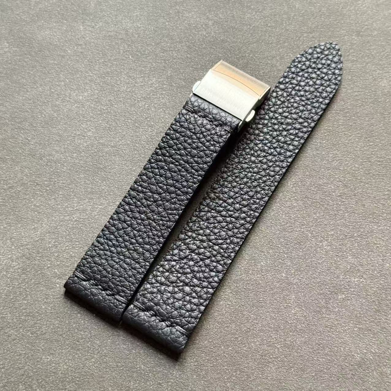 法国Togo小牛皮表带真皮荔枝纹头牛皮智能表手表带高品质牛皮表带