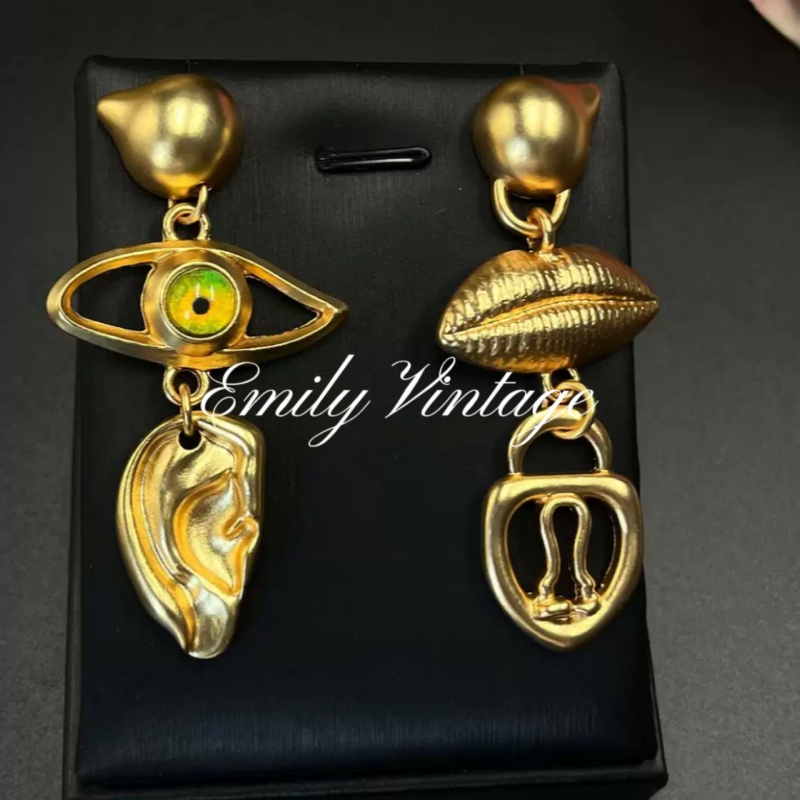 铜合金仿水晶耳饰 【3437】Emily Vintage珍藏款