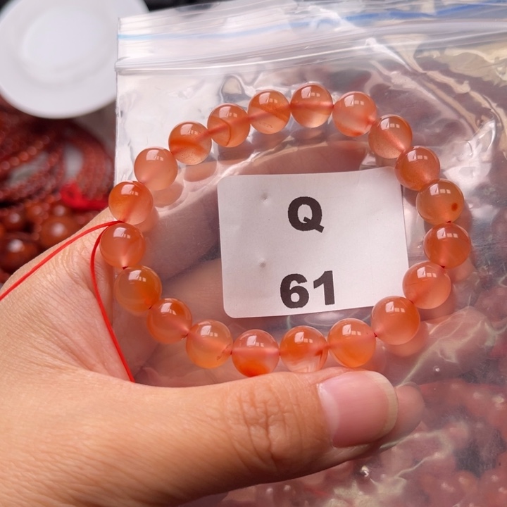 南红玛瑙未镶嵌多样性发货默认微瑕称重9mm