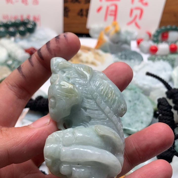 颈饰未镶嵌翡翠保真天然a货翡翠