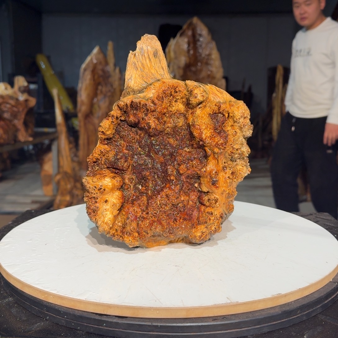 叭***叭木佳友琥珀木摆件9