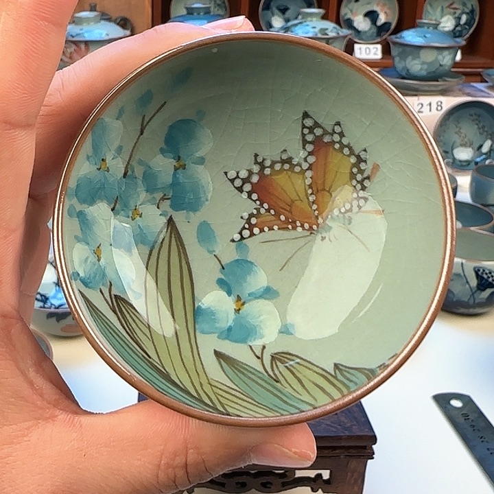 景德镇陶瓷陶瓷杯茶具普洱杯60毫升礼盒装