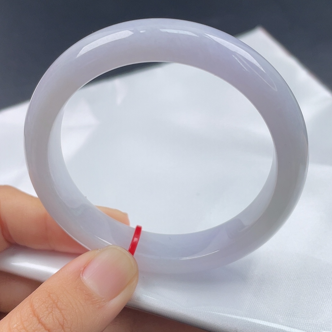 翡翠未镶嵌手镯54.9正圈